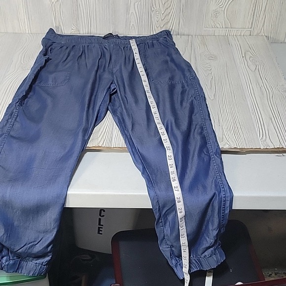 Prana Aberdeen Antique Blue Chambray Jogger Pants, Women's Size XL, NWOT - Picture 8 of 12